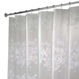 InterDesign Fiore EVA Shower Curtain in White 27180  