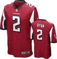 Matt Ryan Jersey Home Red Game Replica #2 Nike Atlanta Falcons Jersey