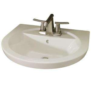 American Standard Tropic Petite 21 in. Center Pedestal Sink Basin with 