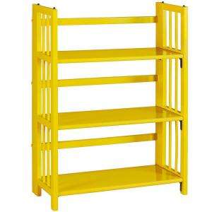 Home Decorators CollectionMultimedia Storage 27.5 in. W Yellow Folding 
