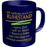 Shirt Zauber Fun Tasse   Ruhestand