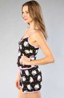 Hello Kitty Intimates The Joyful Tune Romper in Black Multi 