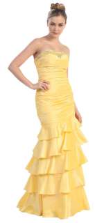 Long Strapless Evening Gown Formal Dress Plus Available  