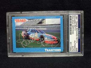 Richard Petty Signed Auto 1991 Traks Card #49 PSA/DNA Slabbed  