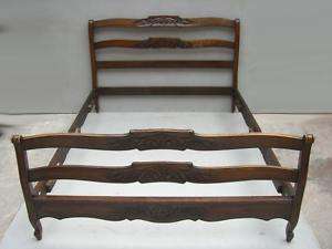 Great antique French country walnut full bed # as/1231  