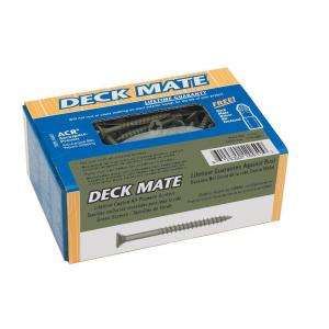 Deck Mate #9 x 3 1/2 in. Coarse Evercote Galvanized Steel Flat Head 