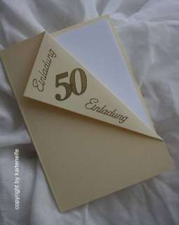 Einladungskarten zum 50. Geburtstag * Einladungen  