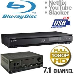 Sony BDP N460 Network Blu Ray Disc Player and Sony STR DH800 A/V 