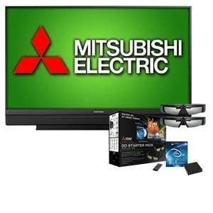 Mitsubishi WD60C10 60 3D Ready DLP HDTV and Mitsubishi 3DC 1000 3D 