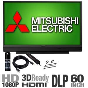 Mitsubishi WD60638 60 3D Ready Home Cinema DLP TV and Ultra ULT40075 