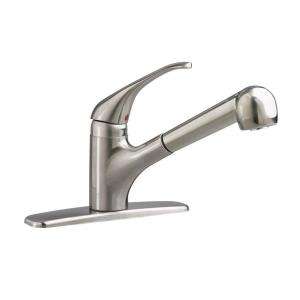 American Standard EasyTouch Single Handle Pull Out Kitchen Faucet in 
