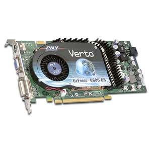 PNY Verto GeForce 6800 GS / 256MB DDR3 / PCI Express / SLI / DVI 