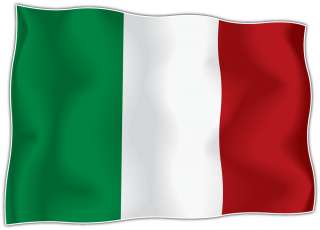 Italy Flag Italian Car Bumper Window Boat Locker Notebook Sticker 