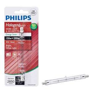 Philips 150 Watt (200W) T3 Halogen Energy Saver Light Bulb 418855 at 
