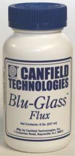 Canfield Blu Glass Stained Glass Flux   8 oz. Bottle  