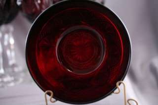 Vintage Glass Cris Darques Durand Lot 4 Luminarc Ruby Red Bowls 