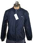 AUTH $195 Lacoste Mens Full Zip Taffeta Jacket With Sleeve Badge