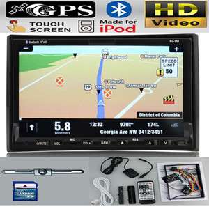 Digital LCD 2 Din Car DVD Player GPS 3D Menu TV+Cam  