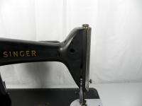 Vintage Singer Sewing Machine 201 2 Electric Industrial Black  