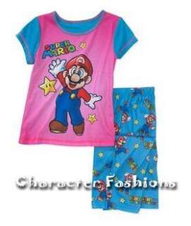 Girls SUPER MARIO Pajamas pjs Shirt Pants Size 4 5 6 6X 7 8 10 12 14 