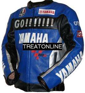 Motorcycle Motor Racing Yamaha Leather Jacket M XXL NEW 46 GO  