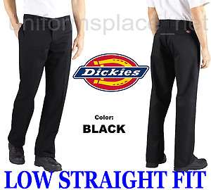 Dickies Pants Low STRAIGHT FIT Men work pant Ring Spun WP888 BLACK 