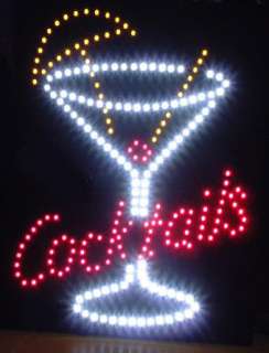 LED Schild * Cocktail Glas* Leuchtreklame Led Display  