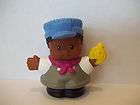   Little People African American Boy Train Conductor Stop Watch Hat