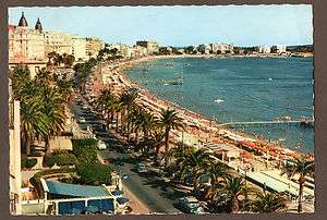 AK Cote dAzur Cannes Frankreich Oldtimer Küstenstraße Hotels 1958 