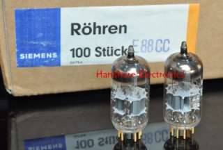 Matched pair NOS Siemens E88CC A6 Gold pin tube (6922)  