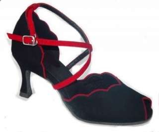 Exclusive Dance Shoes Damen Tanzschuhe schw rot 70mm Absatz  