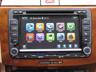 VW SKODA SEAT GOLF AUTO RADIO GPS DVD USB NAVI DVBT TMC  