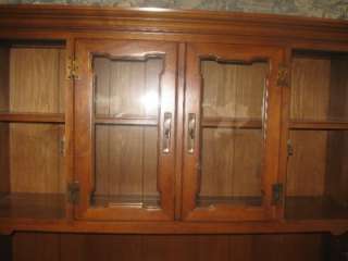 Tell City Hard Rock Maple Half Glass China Cabinet 8388 Andover #48 