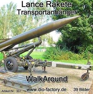 FOTO DVD 307**LANCE Rakete auf Transportanhänger**  