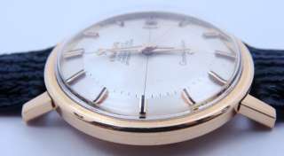 Rare Mens 18K Yellow GOLD OMEGA CONSTELLATION AUTOMATIC PIE PAN DIAL 