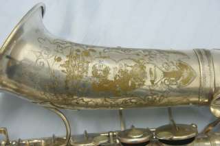 VINTAGE 1930 SELMER ALTO SAX, NEW LARGEBORE SILVER PLATED, RARE, ONLY 