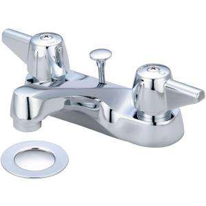 Central Brass 4 in. 2 Handle Low Arc Bathroom Faucet in Chrome 1137 DA 