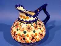 b573 Nice 5 Majolica Ewer Gouda Holland  