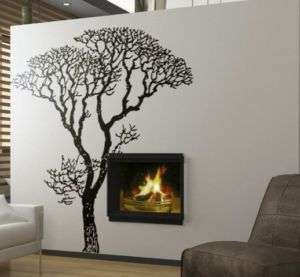 Vinyl Wall Decal Sticker Bare Tree Decoration 8 Ft Tall  