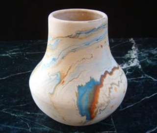 Nemadji USA Pottery Vintage Multi Color Original Vase  