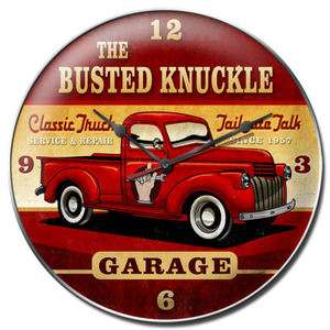 Busted Knuckle Garage Vintage Pickup Truck Wall Clock  
