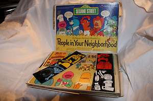 1972 SesameStreet Colorforms People inYour Neighborhood  