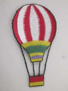 Hot Air Balloon Embroidered Iron On Applique Patch  