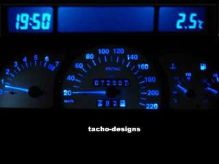 Blauer Tacho + MID/TID Display Opel Astra F   Vectra A  