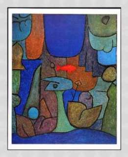 Kunstdruck Poster Paul Klee Unterwassergarten  