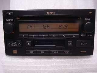 01 02 03 2004 2005 2006 Toyota Rav4 Radio  CD Player  