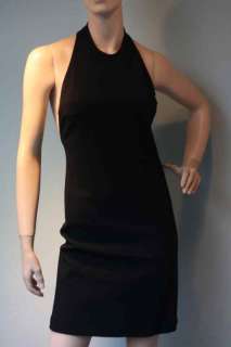 795 Calvin Klein Versatile Halter Black Dress 2  