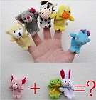  Finger puppets Cloth wool toy gift Baby stories helper Finger doll