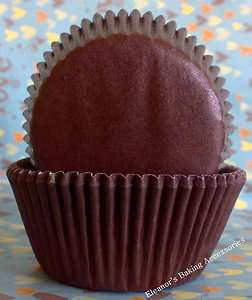 Brown baking cups muffin cupcake cases liners paper   50 pcs  