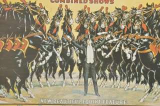Barnum and Bailey Circus Poster   Vintage Reprint  
